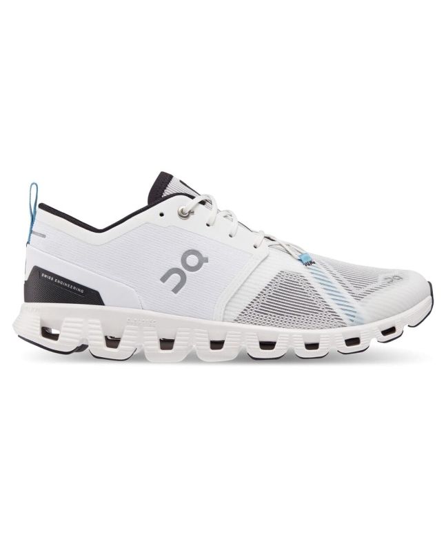 Zapatillas On Running Cloud X 3 Shift blancas y negras para hombre