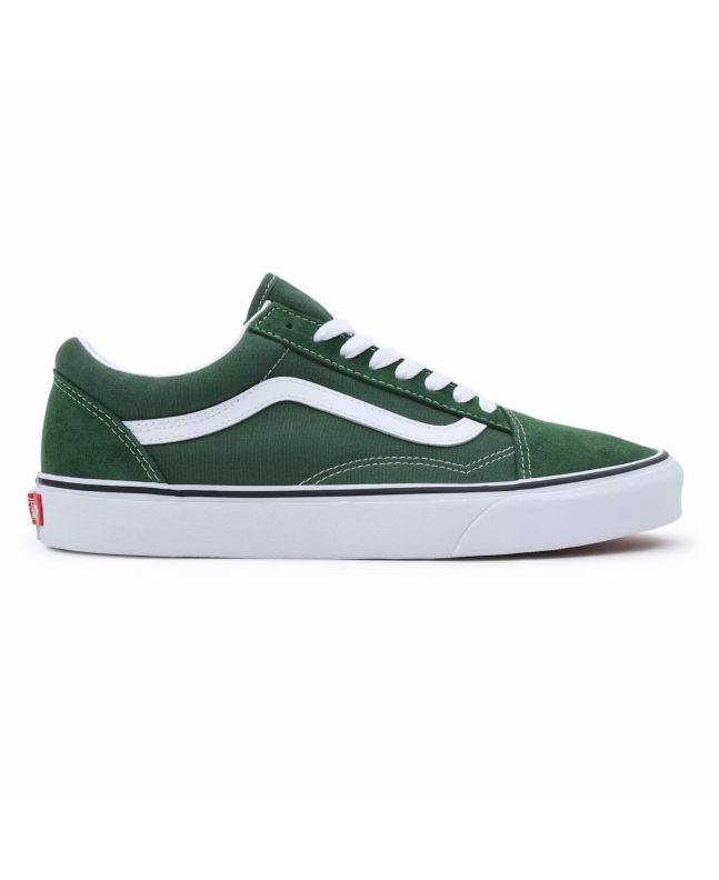 Zapatillas Vans Old Skool Color Theory Verdes con banda lateral blanca para hombre