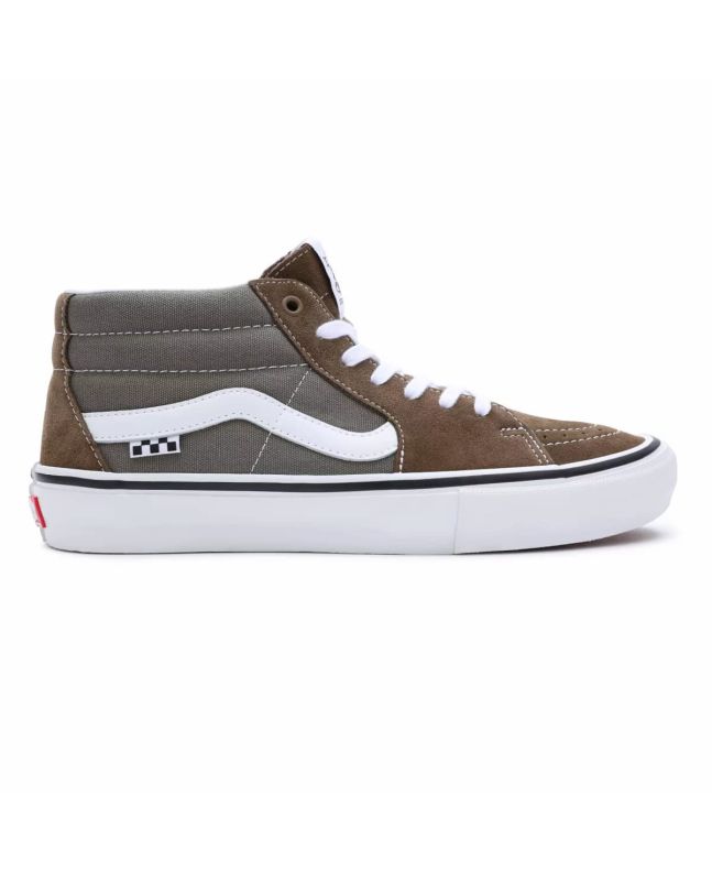 Zapatillas de Skate Vans Grosso Mid grises y marrones para hombre
