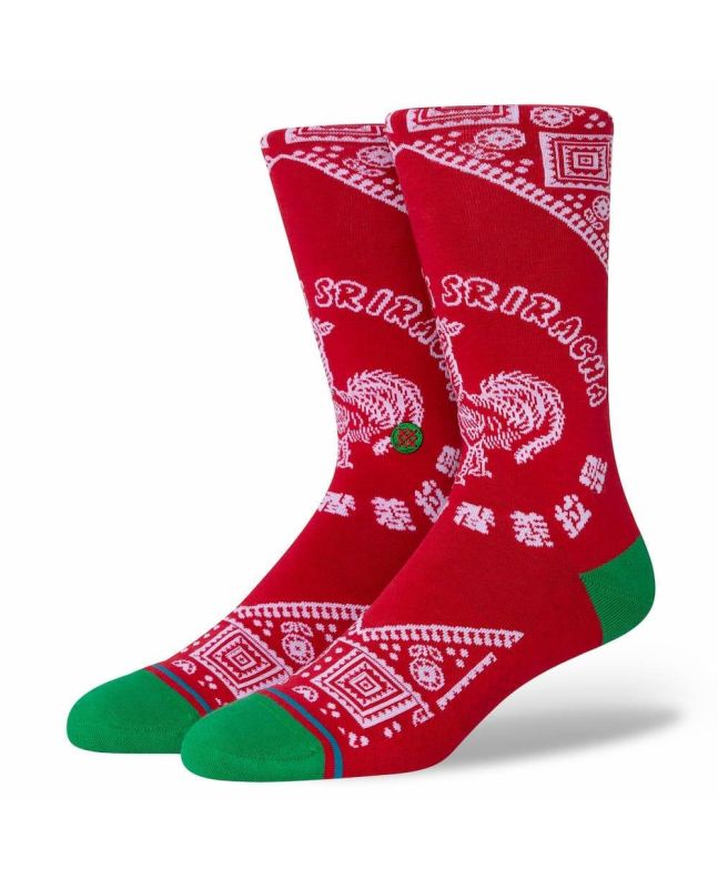Calcetines Stance Sriracha rojos Lateral
