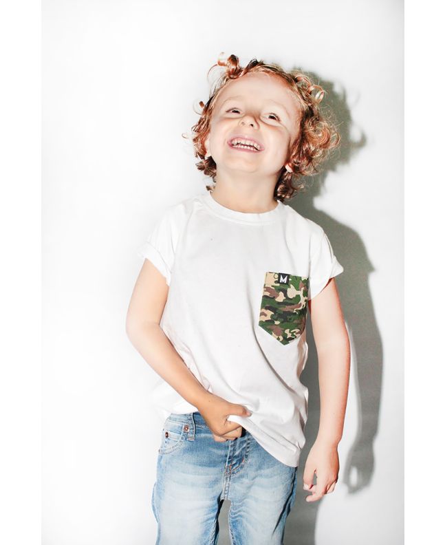 Camiseta T-Shirt Pocket Mission Camo Kid