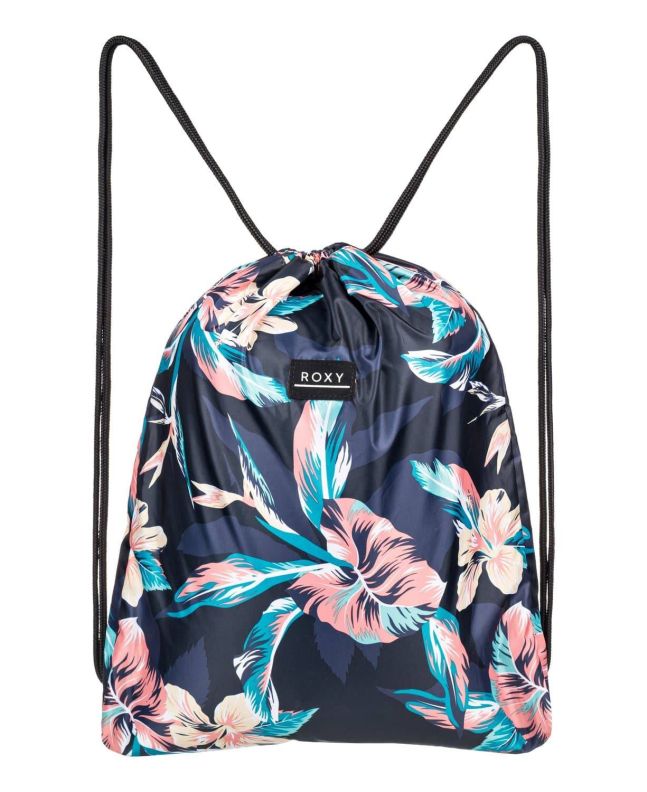 Mochila Pequeña con Cordón Ajustable Roxy Light As A Feather 14.5L azul marino para mujer Frontal