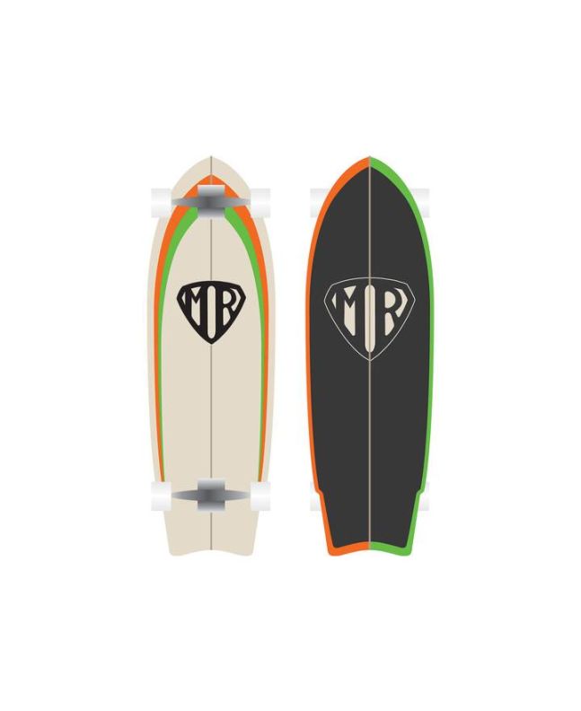 Skate Completo Cruiser Quiksilver Mark Richards Retro Twin 9”