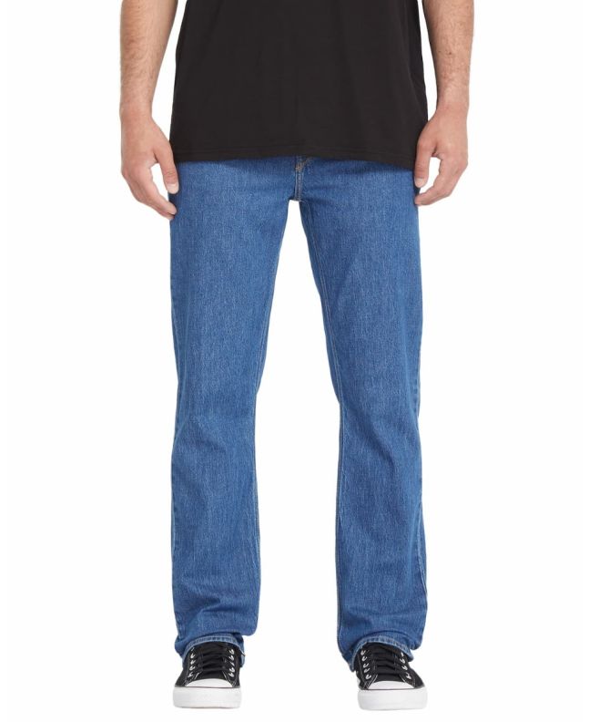Hombre con Pantalón vaquero Volcom Solver Denim Bold Blue