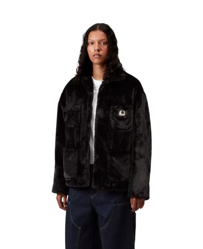 Mujer con Chaqueta de pelo Carhartt WIP W' Olney Michigan Coat negra