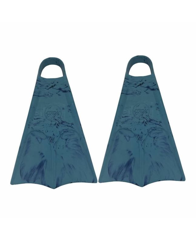 Aletas de bodyboard simétricas Orca Azules Blue Smoke