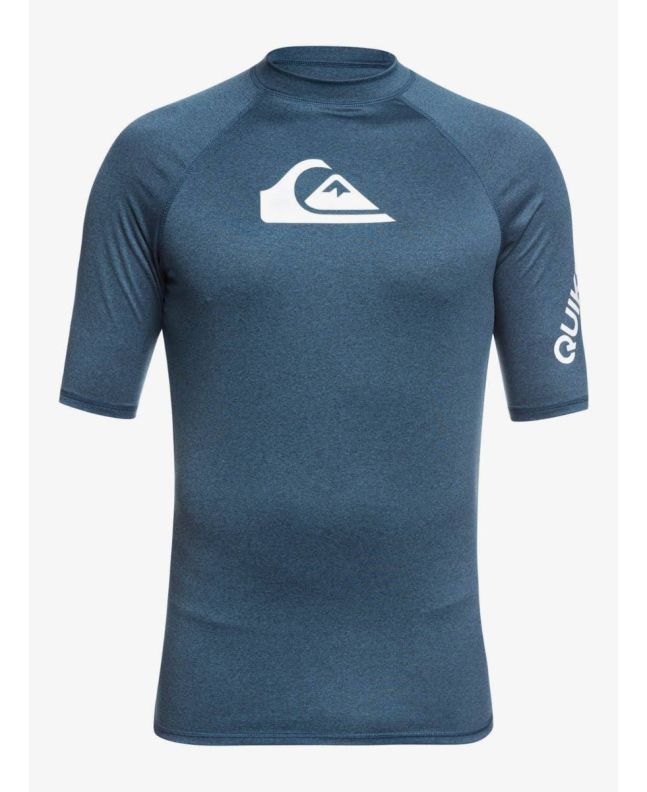 Licra Protección Solar UPF 50 Quiksilver All Time SS Men azul frontal