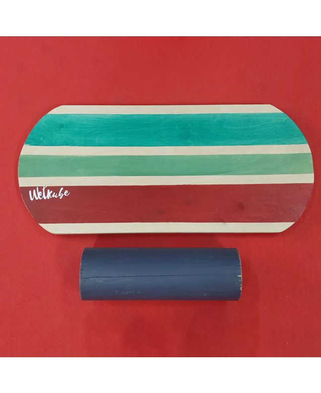 Tabla de Indoboard Wetkube Balance Board Surf 90cm roja y verde