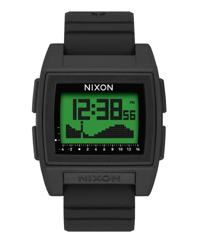 Reloj de mareas Nixon Base Tide Pro Black - Green Positive Frontal