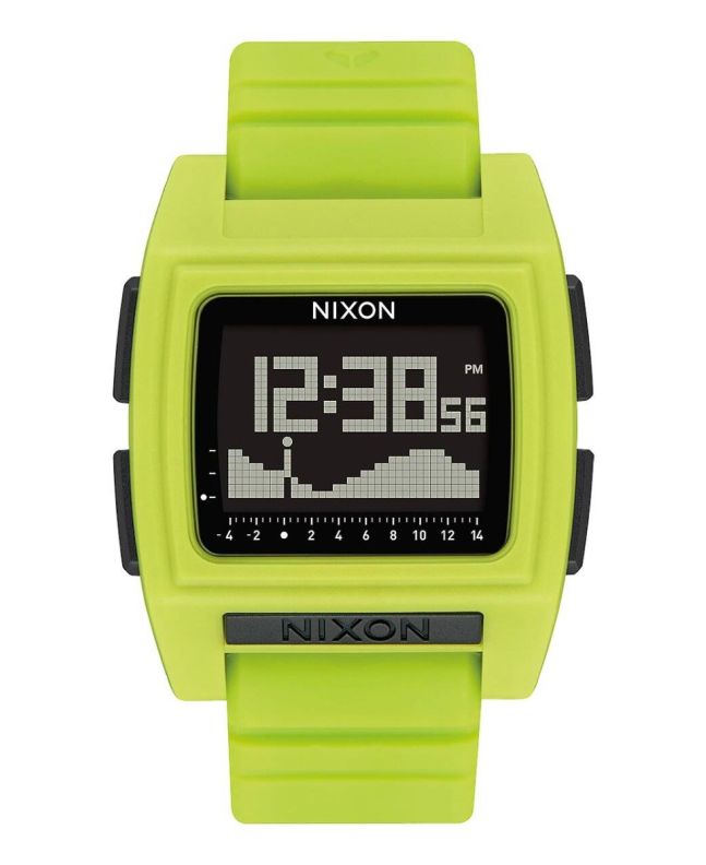 Reloj de mareas para hombre Nixon A1212-145 Base Tide Pro 42 mm Color Lime