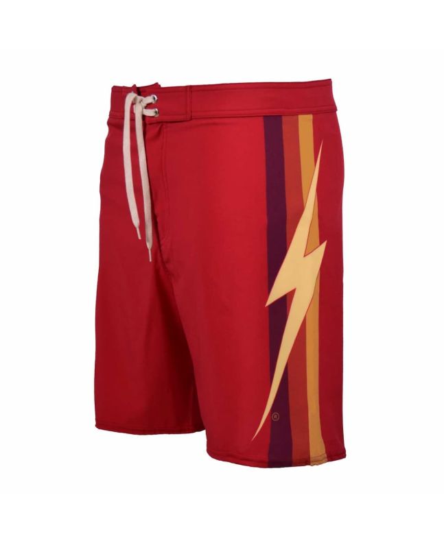 Bañador Boardshort Lightning Bolt Stripe Rojo para hombre