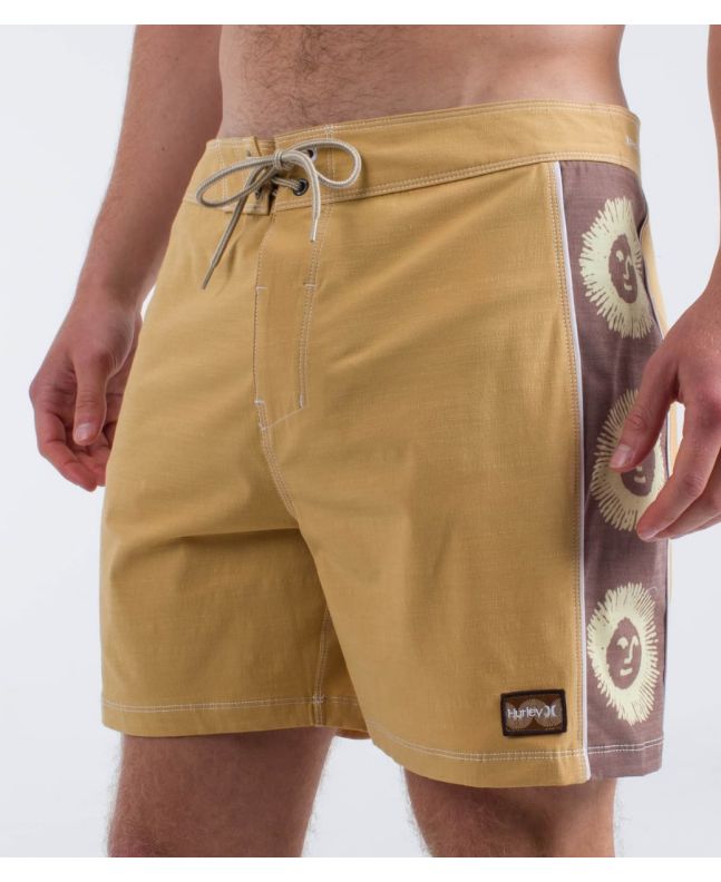 Hombre con Bañador Hurley Phantom Naturals Blocked Sessions 16'' Marrón Pebble
