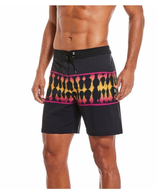Hombre con Bañador Boardshort Hurley Phantom Resist 18" Negro 