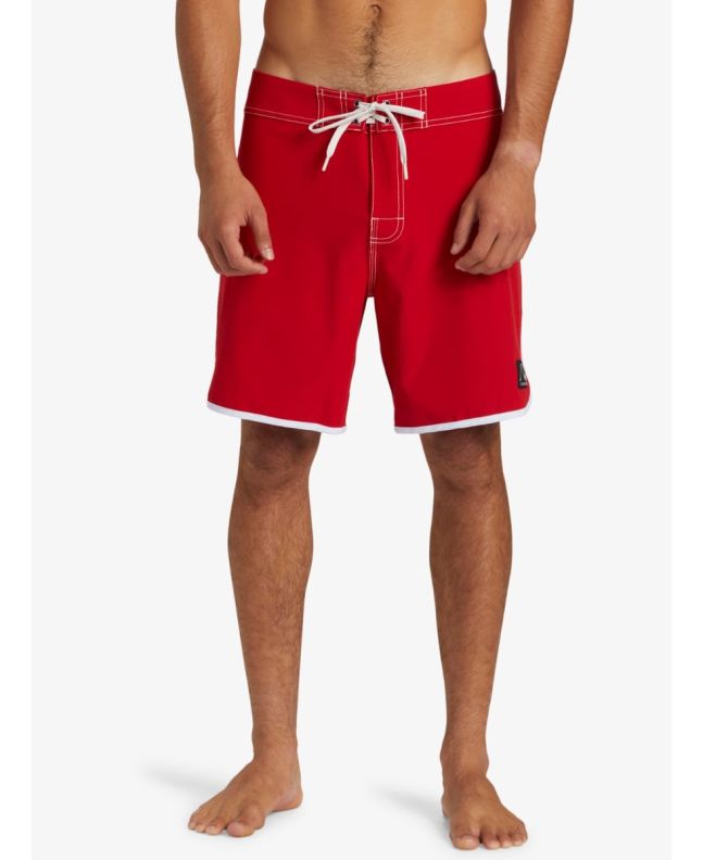Hombre con bañador de surf Quiksilver Original Scallop 18'' Rojo