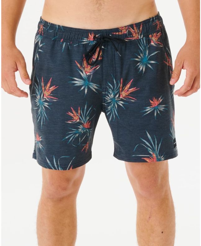Hombre con Bañador Boardshort Rip Curl Paradiso Volley 16" Azul Marino