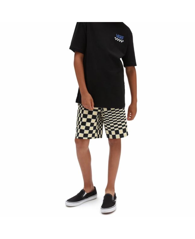 Niño con Bañador Surfero Vans Skewed Checkerboard Amarillo 