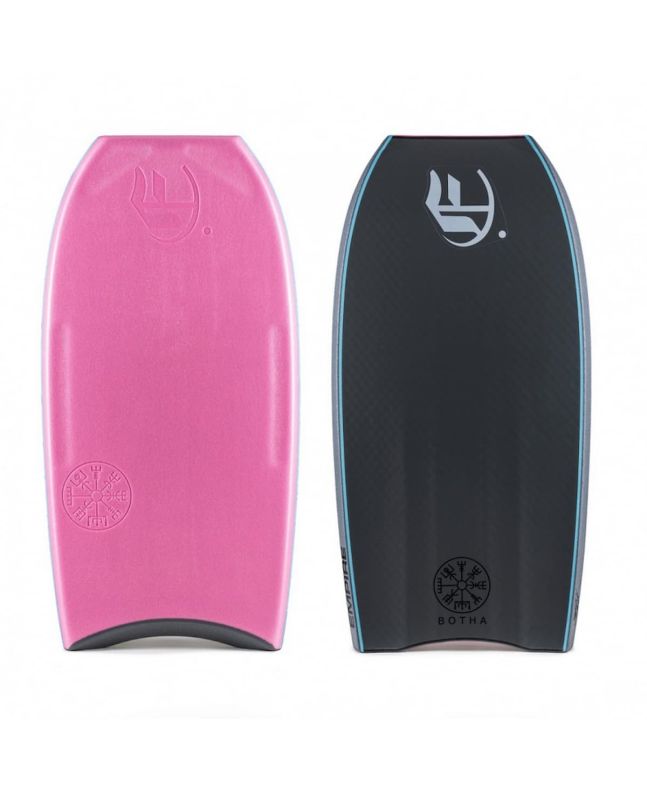 Tabla de Bodyboard Empire Botha PP 3/2 Channels color rosa y gris oscuro