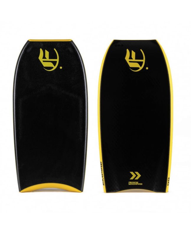 Tabla de Bodyboard Empire Go PP Negro-Amarillo-Negro