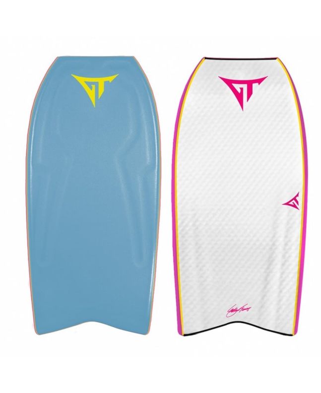 Tabla de Bodyboard GT Boards Mega-T Fish Tail Sky Blue/White