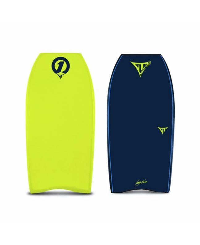 Tabla de bodyboard para principiantes GT Boards GT One 40''/41'' color lima y azul medianoche