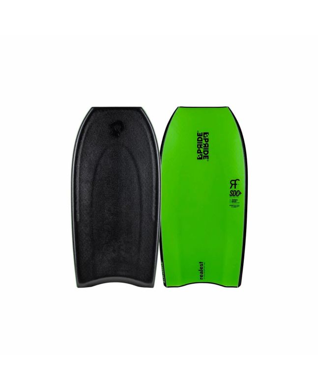 Bodyboard Pride Realest PP Radial Flex SDC+ Varial 42'' Negro-Verde Flúor