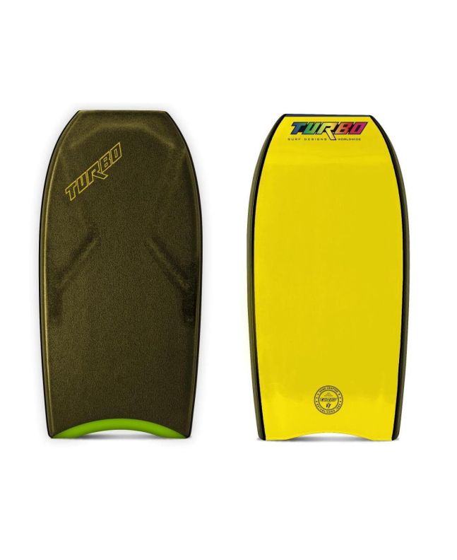 Tabla de Bodyboard Turbo The Six PP Verde Militar/Amarillo