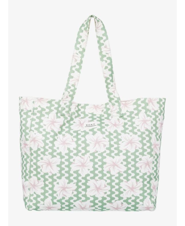 Vista frontal de la bolsa Roxy Anti Bad Vibes con estampado floral