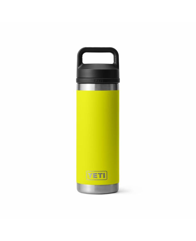 Botella termo Yeti Rambler 18oz con tapón Chug Cap color Firefly Yellow