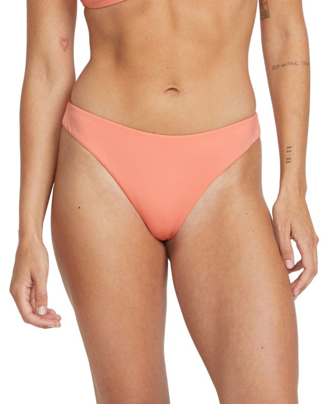 Mujer con Braguita de Bikini Volcom Simply Seamless Cheekini Sunset 