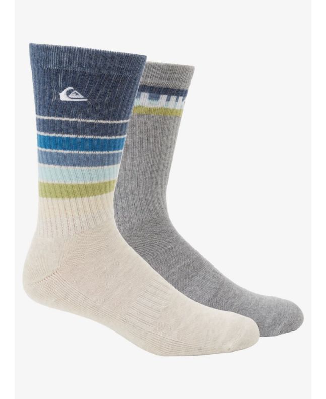 Calcetines largos Quiksilver Swell Ivory Heather para hombre
