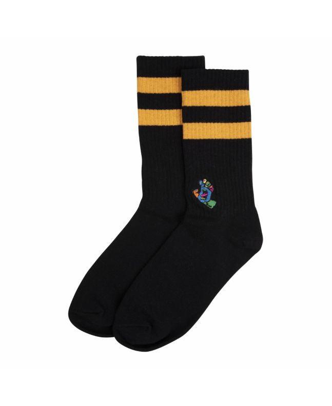 Calcetines Santa Cruz Screaming Hand Fusion negros para hombre