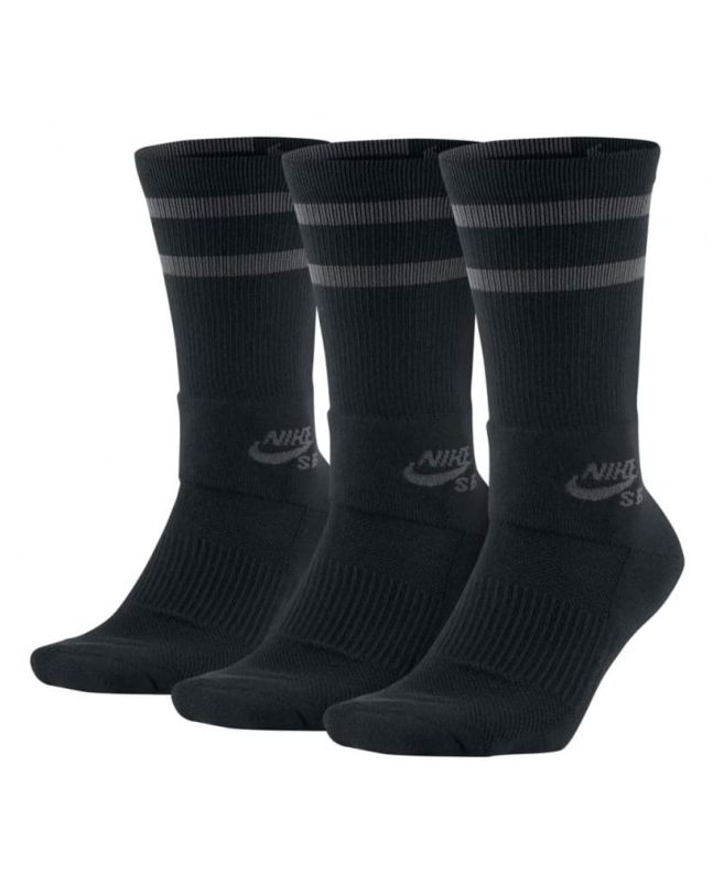 Calcetines de Skate Nike SB Dri-Fit Pack 3 negros para hombre