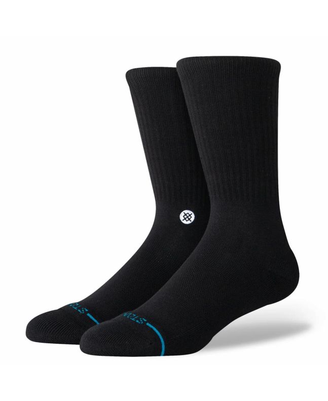 Calcetines Stance Icon Crew Sock Negro-Blanco Unisex