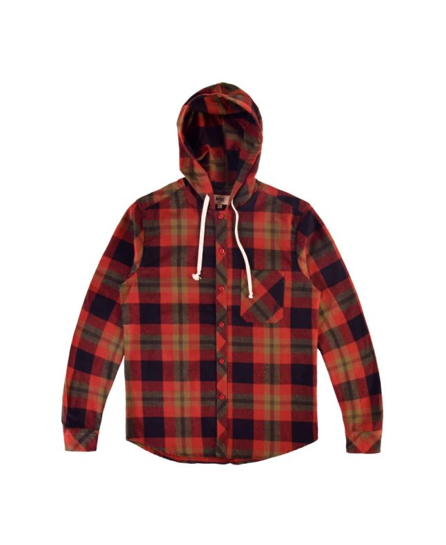 Camisa de franela Lightning Bolt Chuck roja