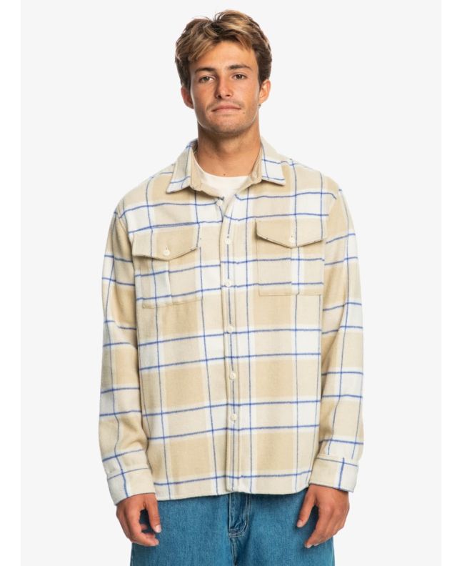 Hombre con Camisa de franela Quiksilver Fierce Volcano Pale Khaki
