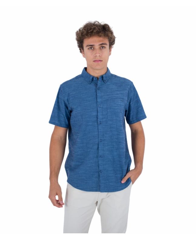 Hombre con Camisa de manga corta Hurley One and Only Stretch Obsidian Azul