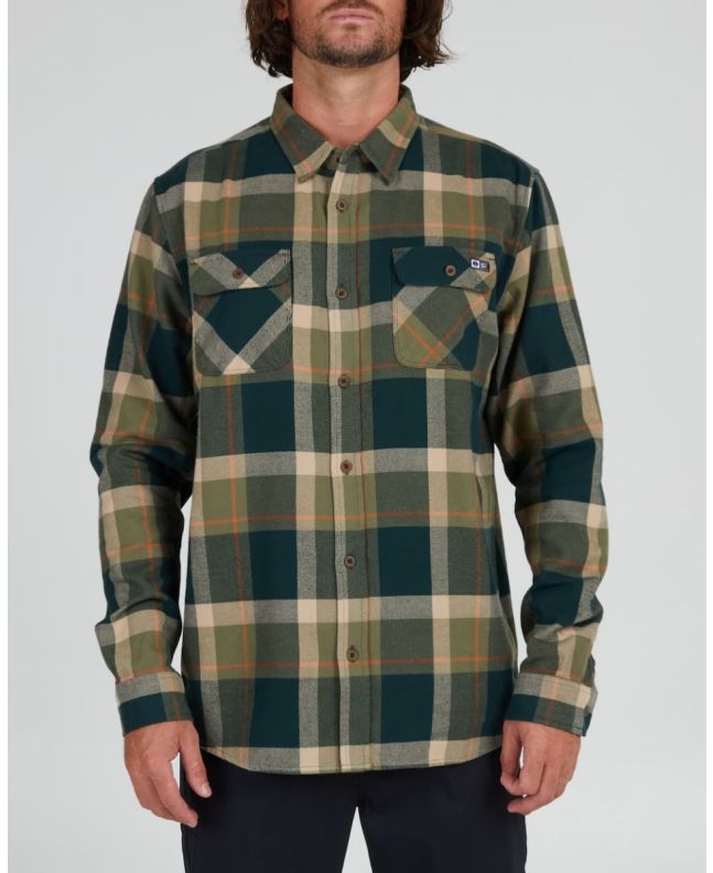 Hombre con Camisa de franela Salty Crew Dawn Patrol Fannel Spruce