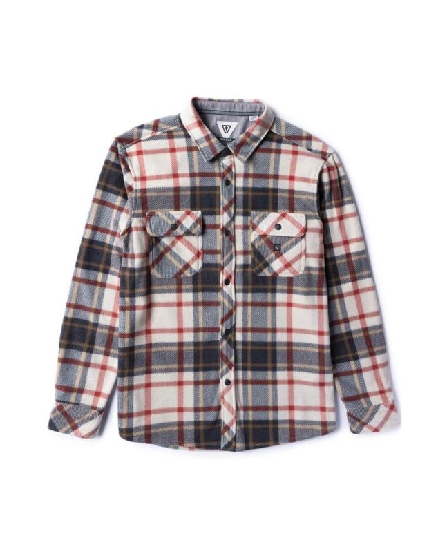 Camisa polar de franela Vissla Eco-Zy LS Polar Flannel en color Dune para hombre