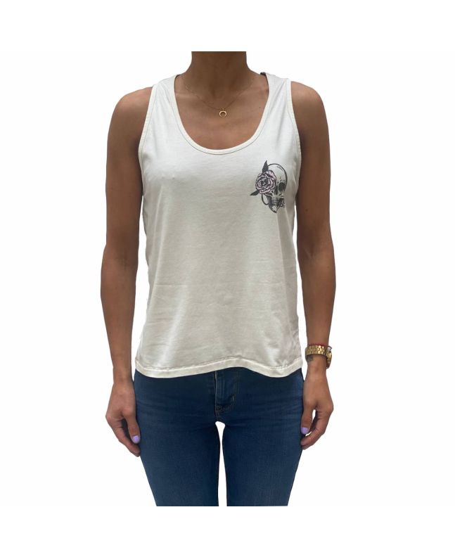 Mujer con Camiseta sin mangas Mission Rose Hell blanca