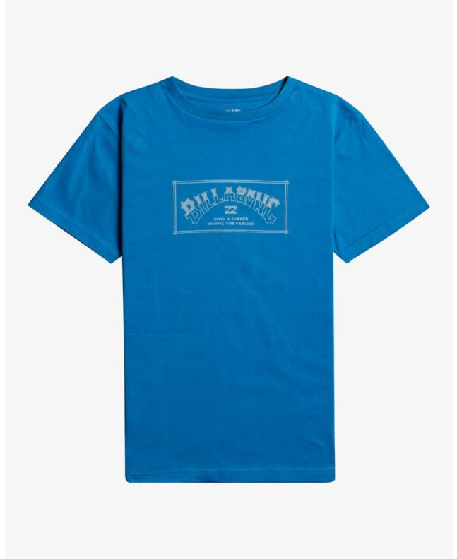 Camiseta de manga corta Billabong Arch azul para niños de 8 a 16 años