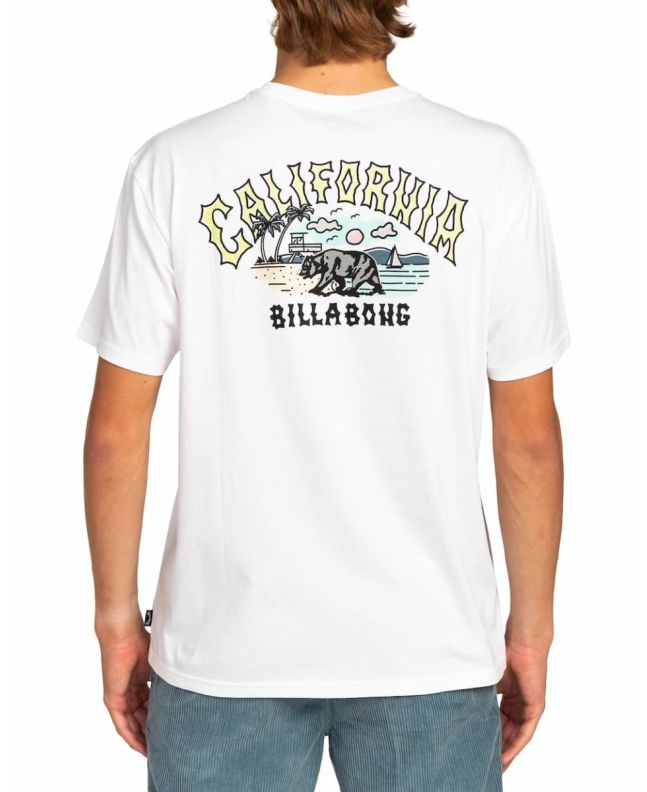 Hombre con camiseta de manga corta Billabong Arch Dreamy Place blanca