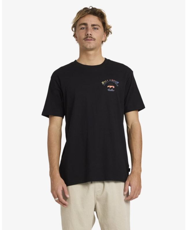 Hombre con Camiseta de manga Billabong Arch Fade Premium negra