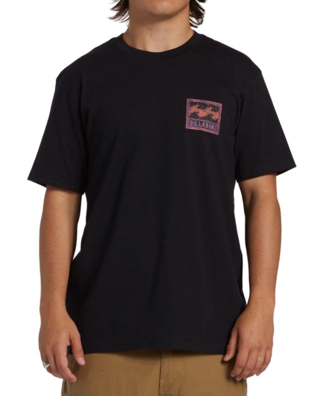 Hombre con camiseta de manga corta Billabong Crayon Wave Negra