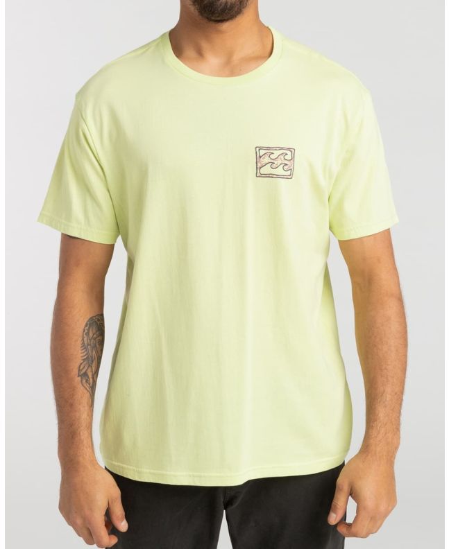 Hombre con Camiseta de manga corta Billabong Crayon Wave Verde