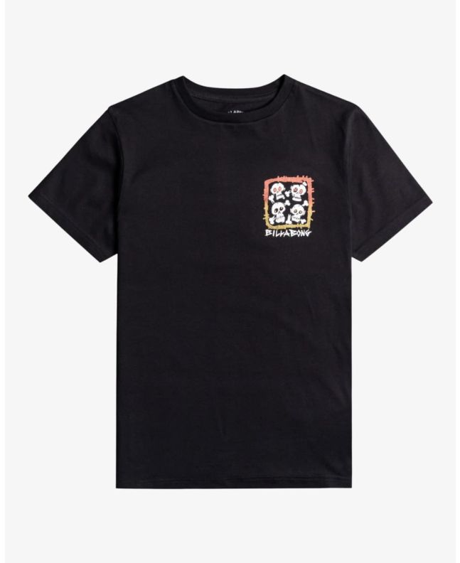Camiseta de manga corta Billabong Four Skulls negra para chico