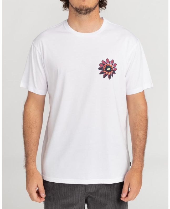 Hombre con camiseta de manga corta Billabong Hologram blanca
