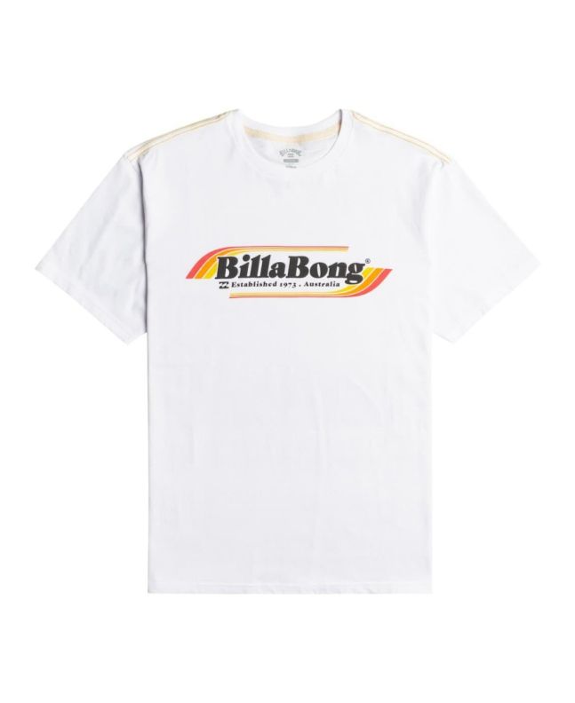 Camiseta de manga corta Billabong Seventy Roads blanca para hombre