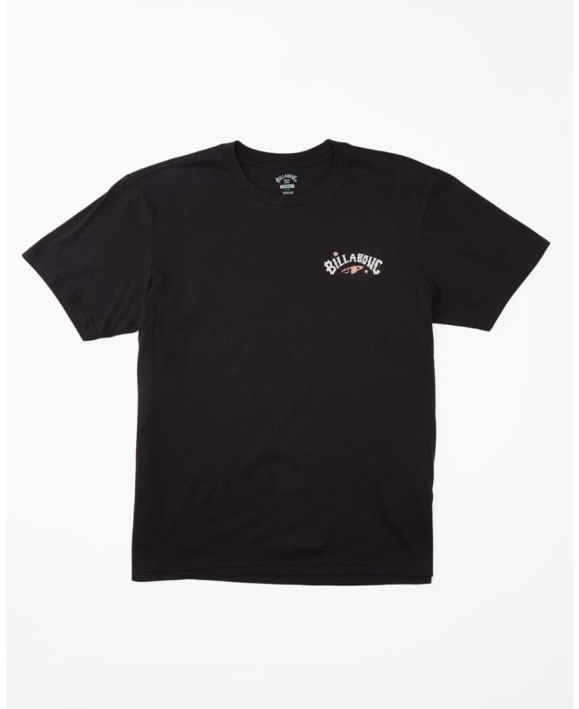 Camiseta de manga corta Billabong Theme Arch negra para hombre 