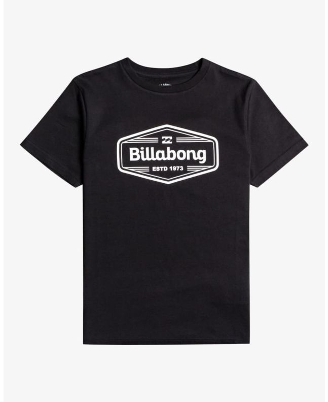 Camiseta de manga corta Billabong Trademark Boy negra para chico de 8 a 16 años