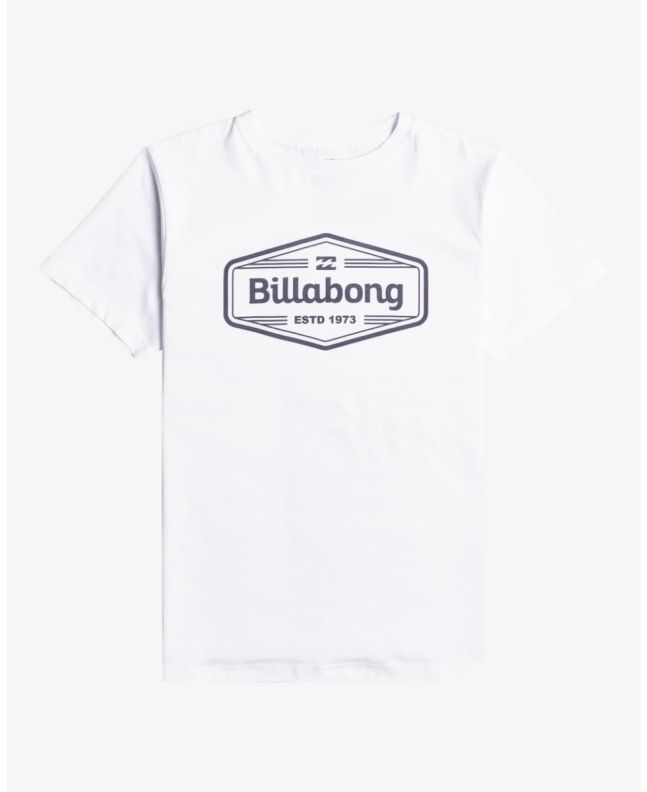 Camiseta de manga corta Billabong Trademark Boy blanca para chico 8 a 16 años